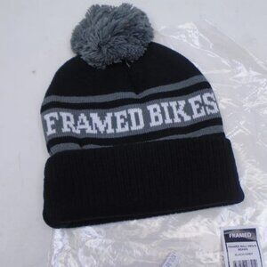 FRAMED BIKES MEN'S ONE SIZE BEANIE / WINTER HAT BLACK / GRAY FR8BALLBGR